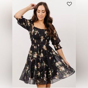 Baltic Born floral, smocked dress